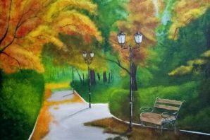 Легкий рисунок парка