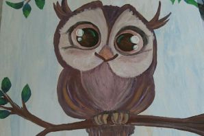 Сова бианки рисунок