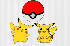 Пикачу трафарет