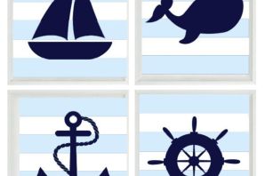 Трафарет кораблика