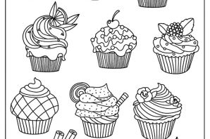 Раскраски пирожные