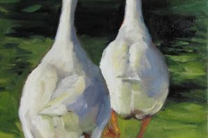 Гусь рисунок