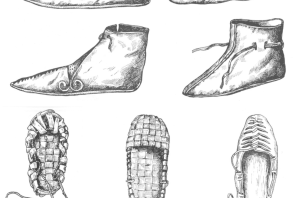 Лапти раскраска