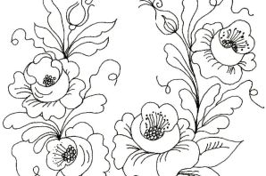 Платок раскраска