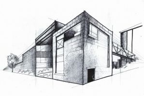 Фасад здания рисунок