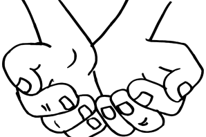 Рука раскраска