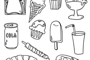 Раскраска продукты