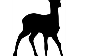 Трафарет олененок