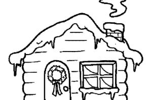 Дом раскраска