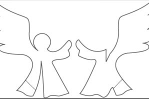 Трафарет ангел