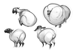 Эскиз овечки