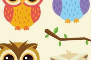 Милая сова рисунок