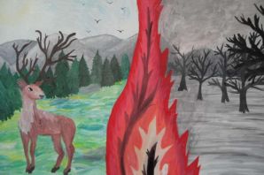 Рисунок на тему огонь