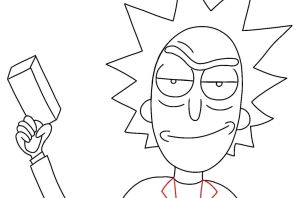 Эскиз рик и морти