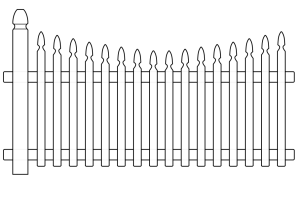 Забор раскраска