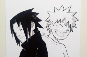 Рисунки саске