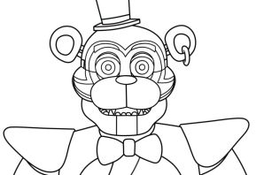 Мишка фредди рисунок