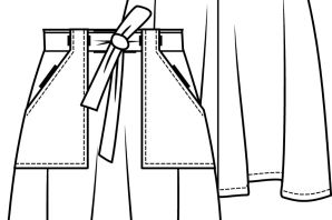 Эскиз брюки юбка