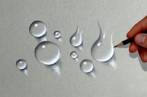 Капля нарисованная