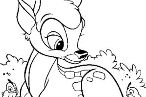 Раскраски бэмби