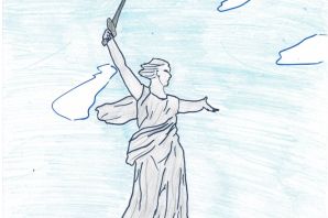 Родина мать эскиз