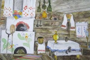 Русский быт рисунок