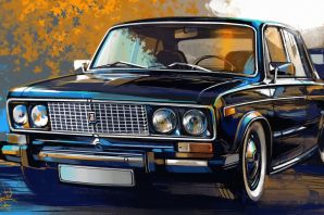 Нарисованный жигуль