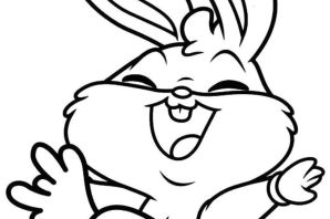 Раскраска зайчик