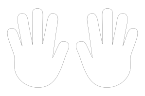 Трафарет ладошки
