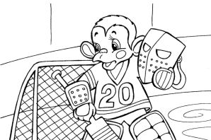 Раскраска вратарь