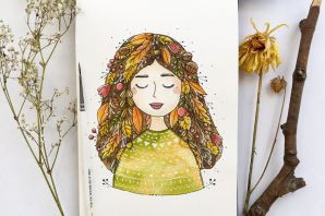 Апрель рисунок