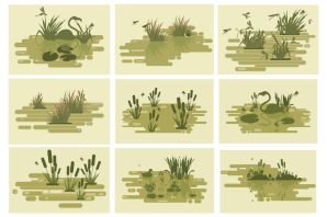 Кочка рисунок