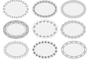 Рисунки из овала