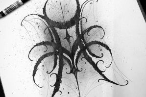 Эскиз дарк леттеринг