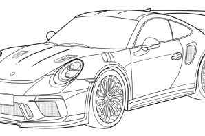 Раскраски порше