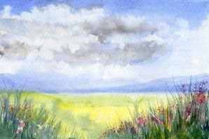 Степь рисунок