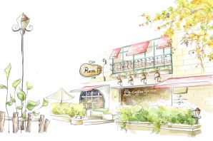 Кафе рисунок