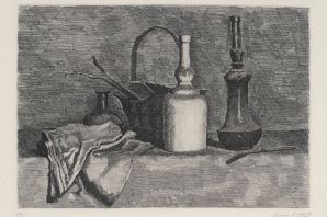 Натюрморт углем