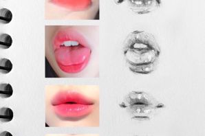 Губы рисунки