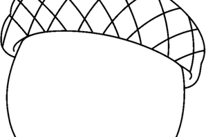 Желудь рисунок