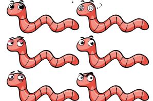 Червяк раскраска