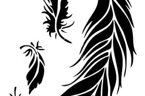 Трафарет перо