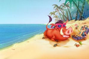 Пумба рисунок