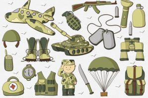 Солдат нарисованный