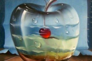 Яблоко нарисованное