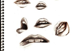 Глаза и губы рисунок