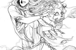 Раскраска демон