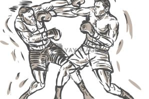 Драка иллюстрация