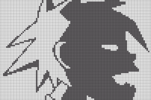 Волк по клеточкам