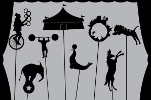 Марионетка трафарет